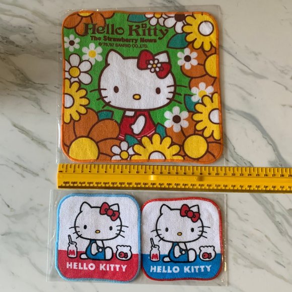 Lot of 3 vintage Hello Kitty towels - Picture 1 of 7
